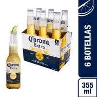 cerveza corona de 330ml x6 pack  (oferta)