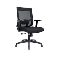 Silla Giratoria Radius Gerente Malla Negro Ofideas