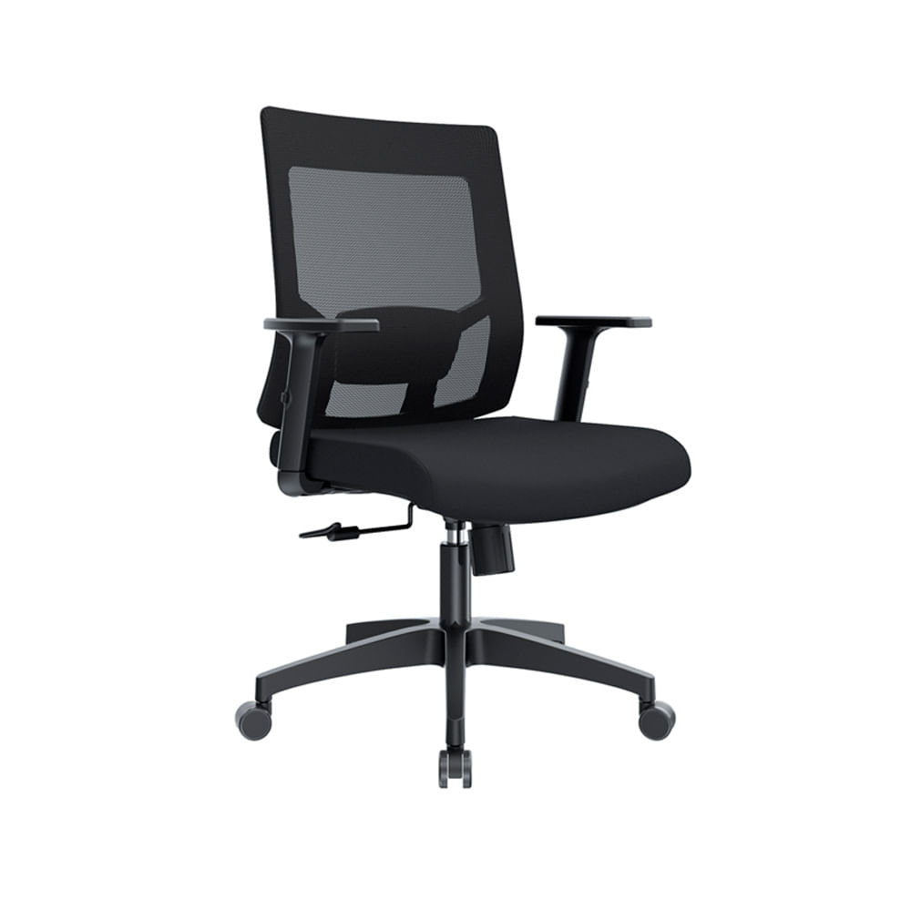 Silla Giratoria Radius Gerente Malla Negro Ofideas