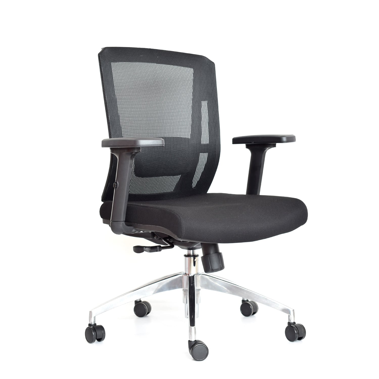 Silla De Oficina Giratoria Ergonómica Delphi II Gerente 3D. Aluminio Negro Ofideas