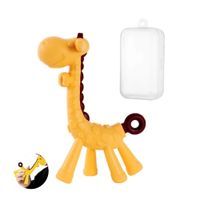 Mordedor Jirafa Amarillo para bebe con estuche