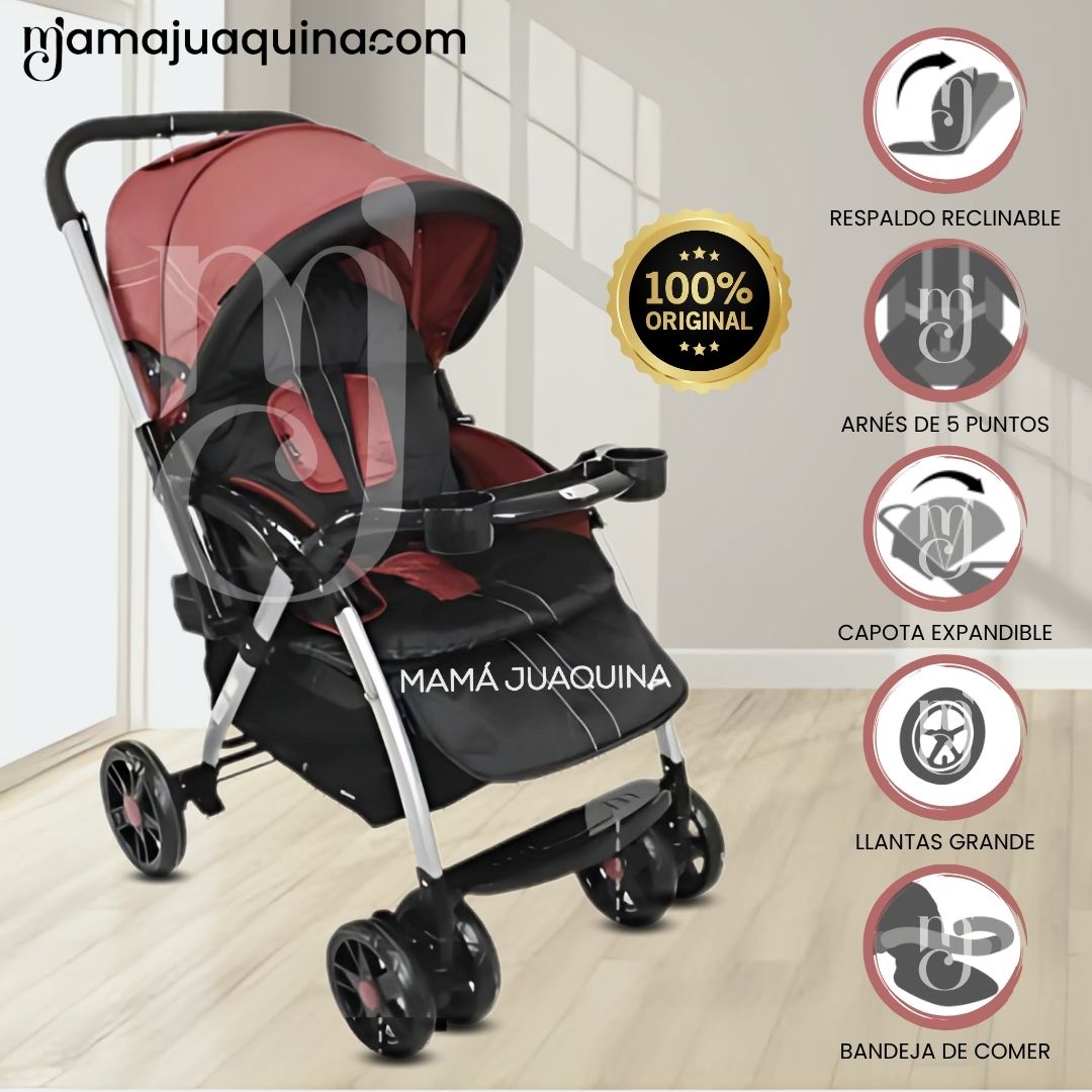 Coche Cuna de Lujo «ROSY» Edición Limitada Rojo