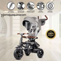 Triciclo Guiador para Niños «RITO PREMIUM» Gris