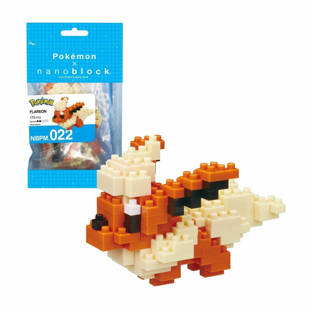 Pokemon Nanoblock Flareon 170 Piezas