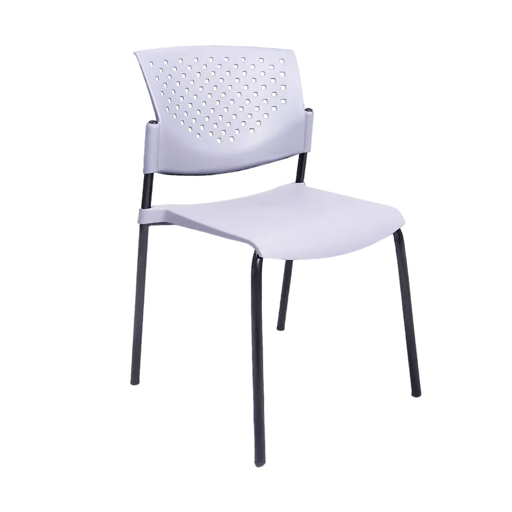 Silla De Diseño Fija Movie Gris/Negro Ofideas