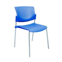 Silla De Diseño Fija Movie Azul/Gris Ofideas