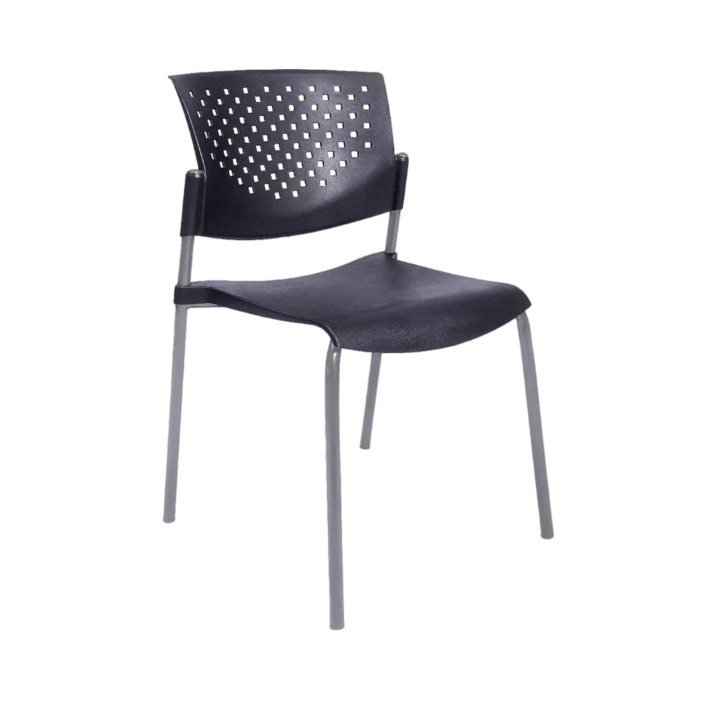 Silla De Diseño Fija Movie Negro/Gris Ofideas