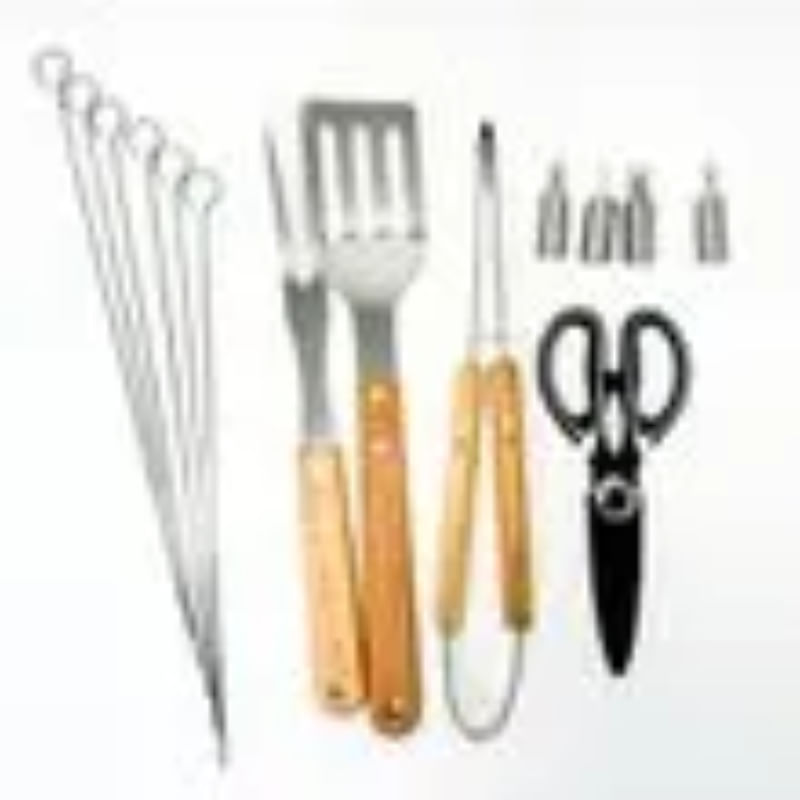 Set Utensilios Parrillero x15 Pzas c/Estuche