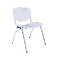 Silla Fija De Visita Prisma Gris Tubo Gris Ofideas