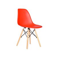 Silla De Comedor Diseño Eames Rojo Polipropileno Ofideas