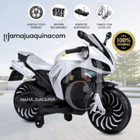 Moto a Batería para Niños «DUCAT ITALY» Blanco