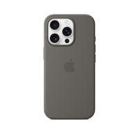 CASE PARA IPHONE 16 PRO DE SILICONA PLOMO