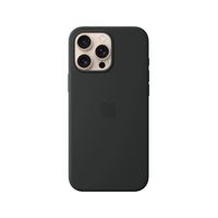 CASE PARA iPhone 16 PRO MAX DE SILICONA NEGRO