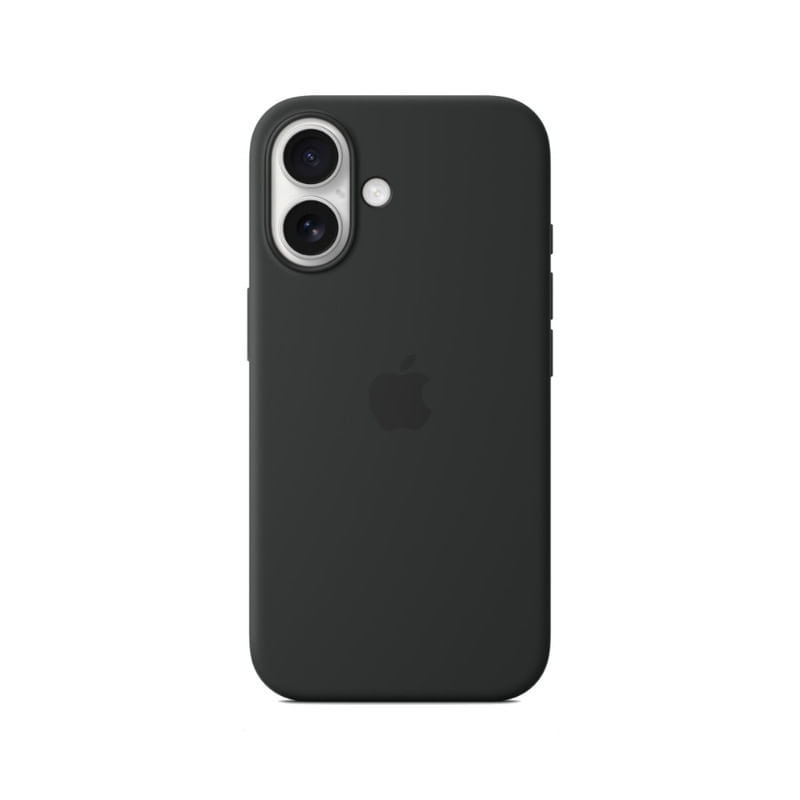 CASE PARA IPHONE 16 DE SILICONA NEGRO