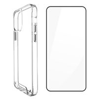 PACK COMPATIBLE CON IPHONE 15 PLUS DE CASE TRANSPARENTE SPACE Y PROTECTOR DE PANTALLA 21D