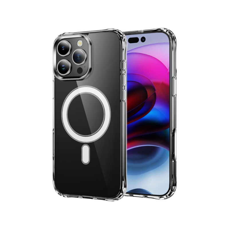 CASE COMPATIBLE CON IPHONE 16 PRO MAX TRANSPARENTE CON MAGSAFE