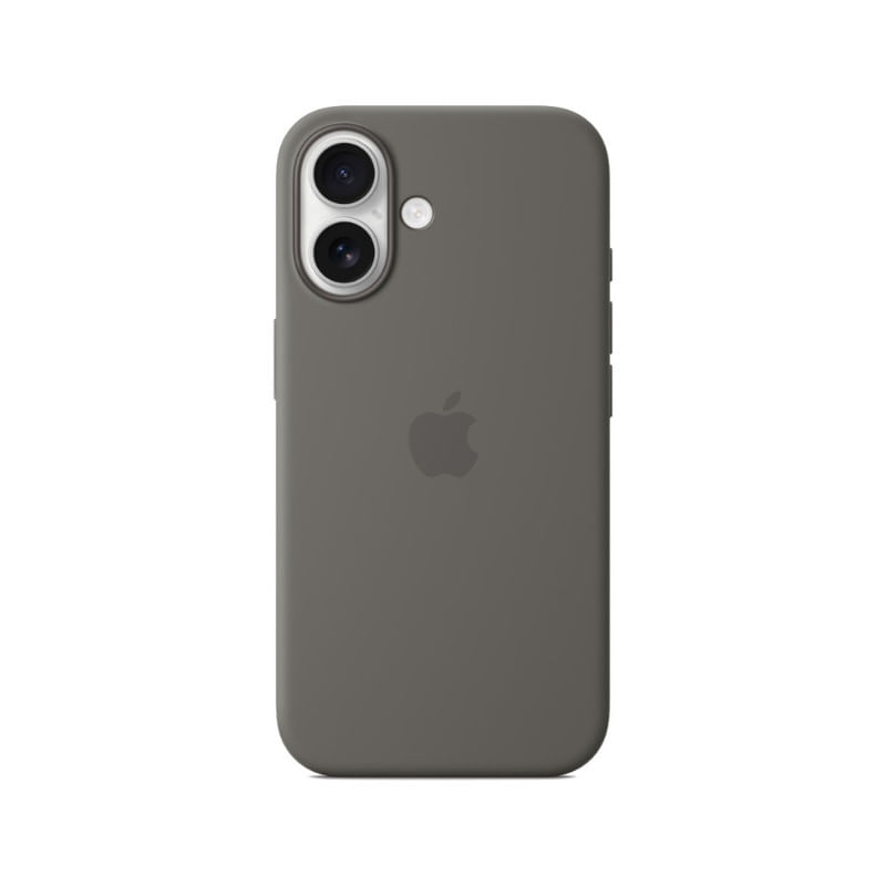 CASE PARA IPHONE 16 DE SILICONA PLOMO