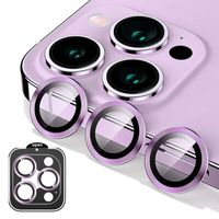 PROTECTOR DE CAMARA METALICO COMPATIBLE CON IPHONE 15 PRO MAX-15 PRO PURPLE