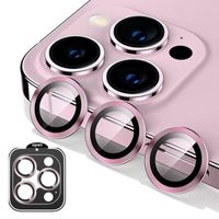 PROTECTOR DE CAMARA METALICO COMPATIBLE CON IPHONE 16 PRO MAX-16 PRO PINK