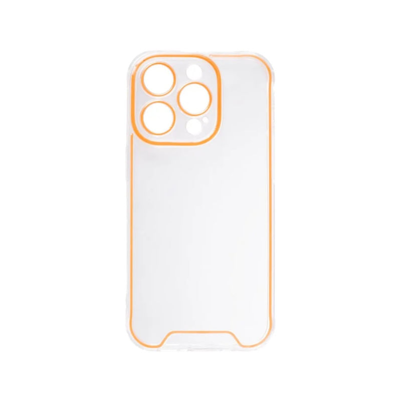 CASE COMPATIBLE CON IPHONE 15 PRO ORANGE FOTOLUMINICENTE