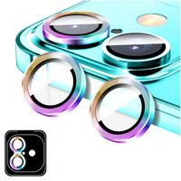 PROTECTOR DE CAMARA METALICO COMPATIBLE CON IPHONE 16-16 PLUS RAINBOW