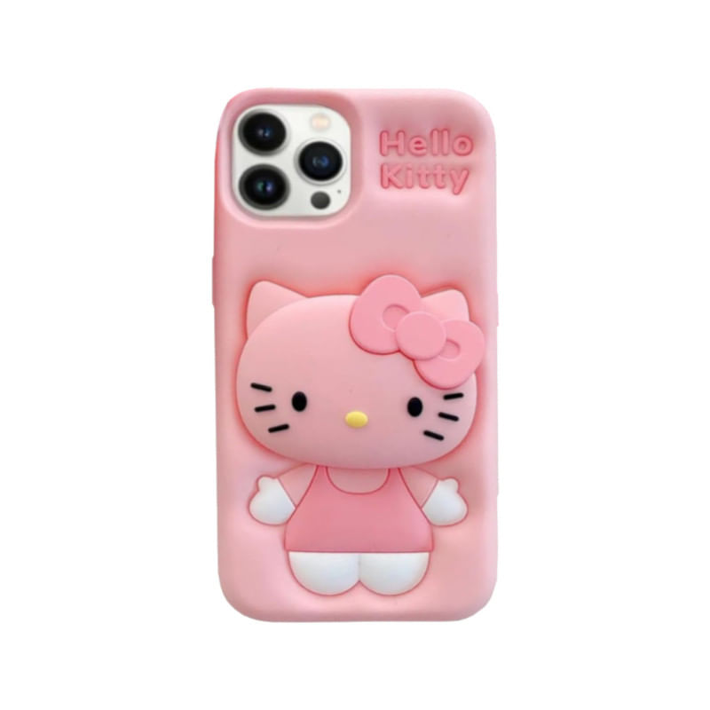 CASE COMPATIBLE CON IPHONE 16 PRO TRIDICOLOR HELLO KITTY