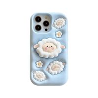 CASE COMPATIBLE CON IPHONE 16 PRO TRIDICOLOR SHEEP