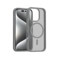 CASE COMPATIBLE CON IPHONE 16 MAGSAFE PLOMO
