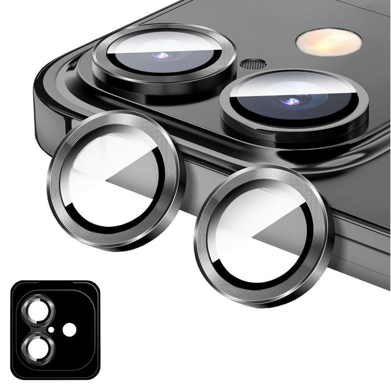 PROTECTOR DE CAMARA METALICO COMPATIBLE CON IPHONE 16-16 PLUS GRAY