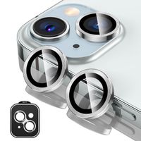 PROTECTOR DE CAMARA METALICO COMPATIBLE CON IPHONE 15-15 MINI SILVER