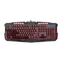TECLADO MICRONICS LUMIERE MIC-K701 GAMER LED 7 COLORES CONEXION USB