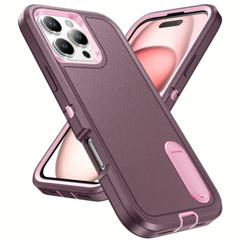 CASE COMPATIBLE CON IPHONE 16 PRO ADVENTURER HEAVY DUTY PURPLE-PINK