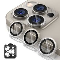 PROTECTOR DE CAMARA METALICO COMPATIBLE CON IPHONE 15 PRO MAX-15 PRO CLEAR