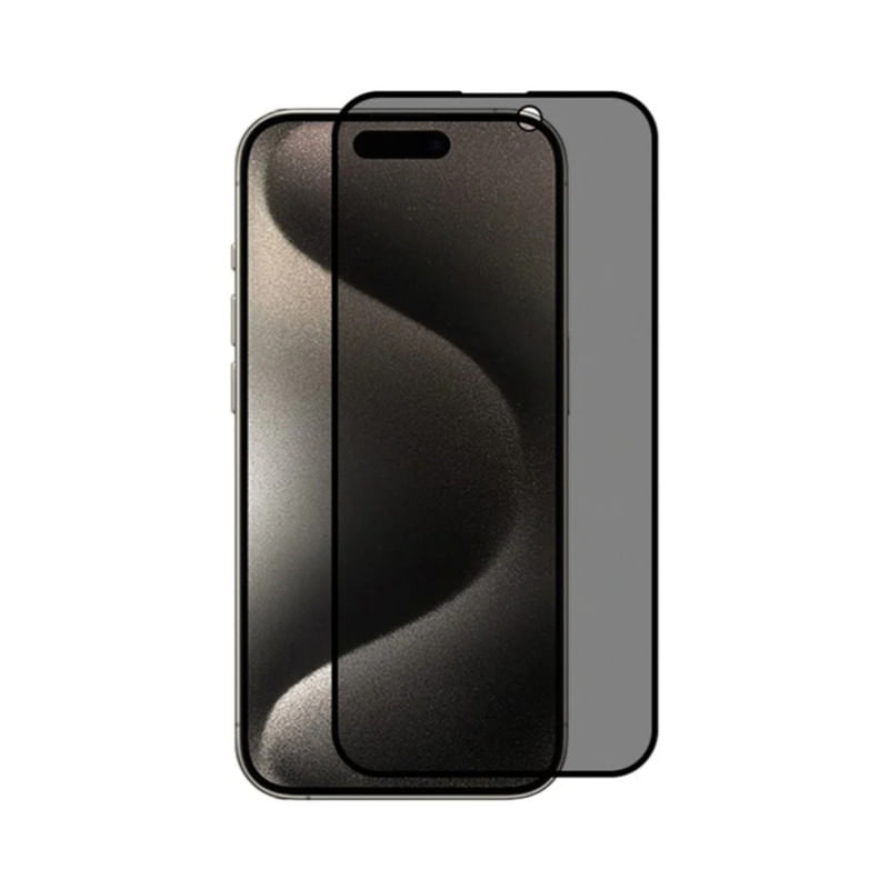 PROTECTOR DE PANTALLA PARA IPHONE 15 PRO ANTI ESPIA MICA DE VIDRIO MATE