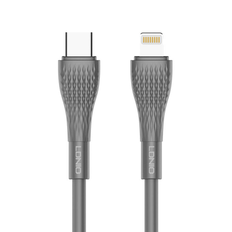 CABLE LDNIO LC671I DE CARGA RAPIDA Y DATA USB-C A LIGHTNING 30W DE 1 M