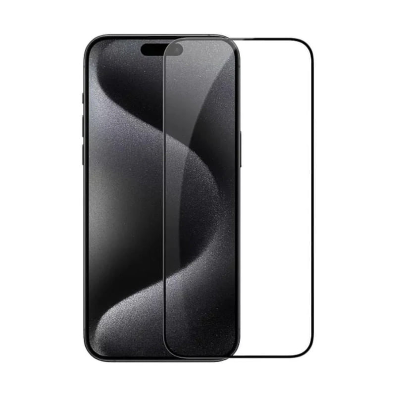 PROTECTOR DE PANTALLA PARA IPHONE 15 TRANSPARENTE DE VIDRIO 21D