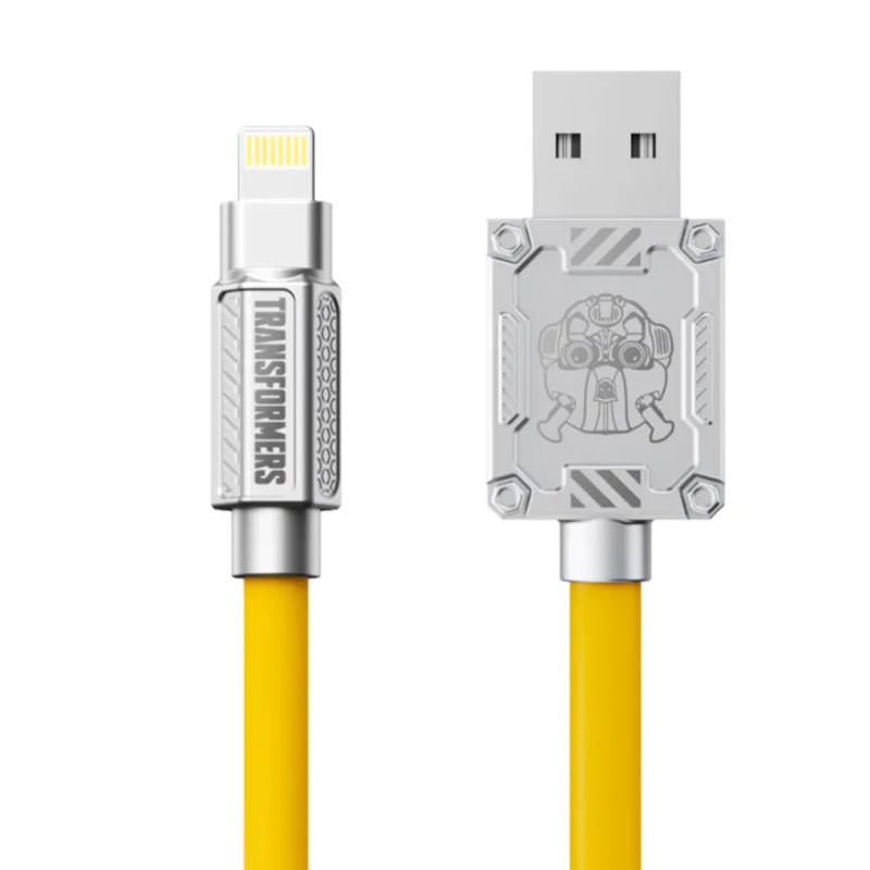 CABLE PARA IPHONE TRANSFORMERS TF-A02 DE CARGA RAPIDA USB A LIGHTNING