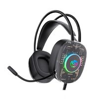 AUDIFONOS GAMER CYBERTEL CBX-H505 AURICULARES ALAMBRICOS RGB CON MICROFONO USB
