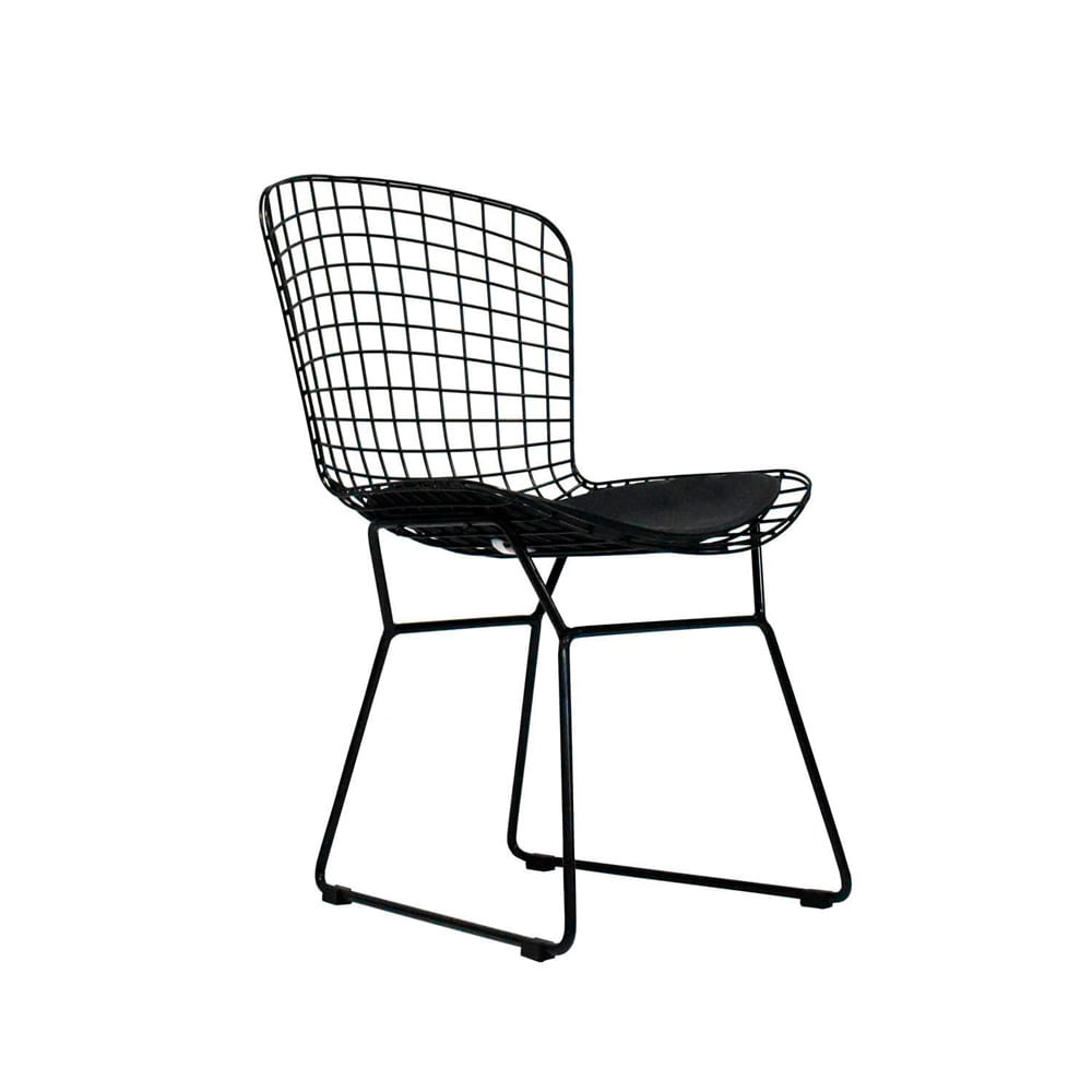 Silla De Comedor Diseño Bertoia Negro Fija Ofideas - copy