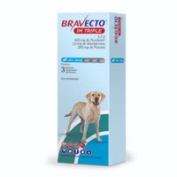 Antipulga Bravecto 20-40KG x 3 Tab Protección Total 111 Días