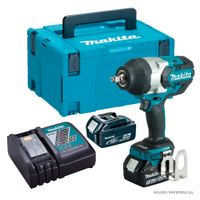 Llave de Impacto Inalámbrico Makita BL LXT 18V 1/2"" 1000 Nm DTW1002RTJ 2Baterías x 5.0 Ah + Cargador