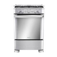 Cocina de pie Mabe Cmp6060Fx1 60cm 4 hornillas