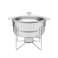 Rechaud baño maría de acero inoxidable de 7 l con hornalla 61042200