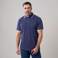 Polo Hombre Madison Print Cuello Borde Manga Corta