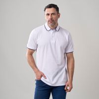 Polo Hombre Madison Print Cuello Borde Manga Corta