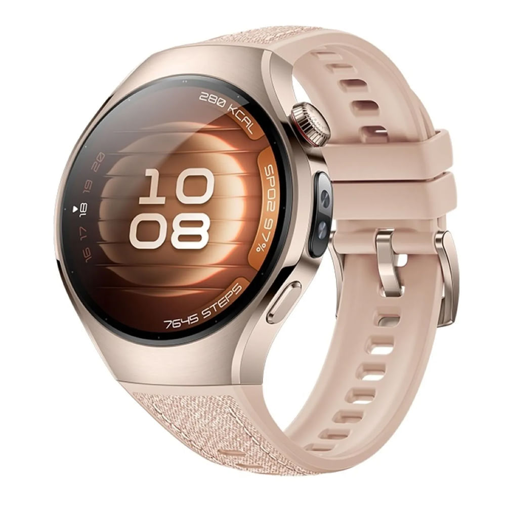Smartwatch Huawei Watch 5 (42mm) pantalla AMOLED 1.38"", eSIM, sensor ECG y temperatura, resistencia IP69 y 5 ATM, GPS dual, 11 días batería, beige