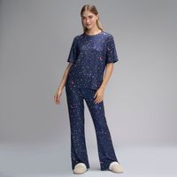Pijama Mujer Hypnotic Manga Corta + Pantalón Rib Algodón