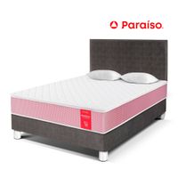 Dormitorio PARAISO Medallón Acero 2 Plz + 2 Almohadas + Protector