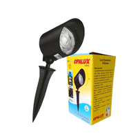 FOCO AHORRADOR EXTERIOR ESTACA LUZ BLANCA LED 7W IP65 OPALUX