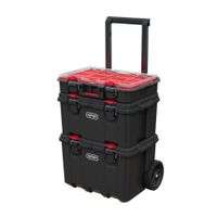 Torre Cajas de herramientas Stack&Roll 3 en 1 Negro/Rojo Keter